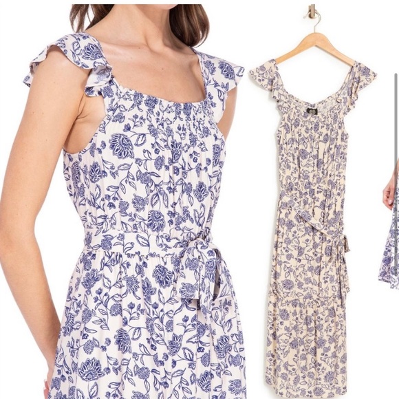 Ruffle Strap Midi Dress - Picture 3 of 5